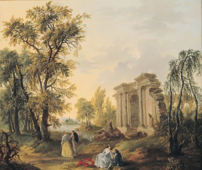 Lovers in the Country by Francois Louis Joseph Watteau
